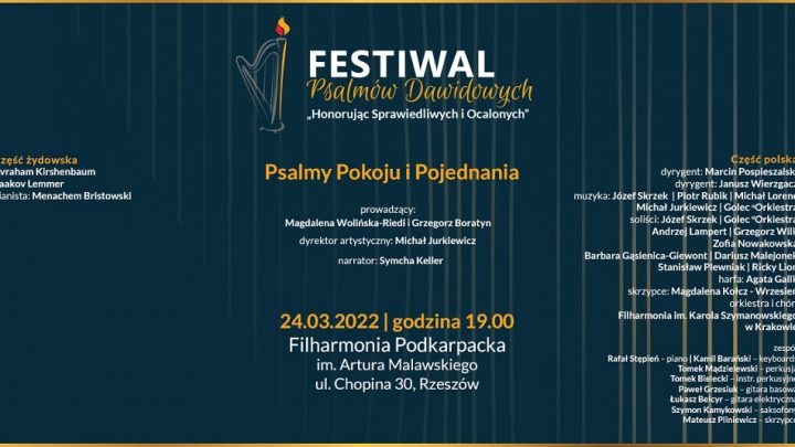 Festiwal Psalmów Dawidowych w Filharmonii Podkarpackiej