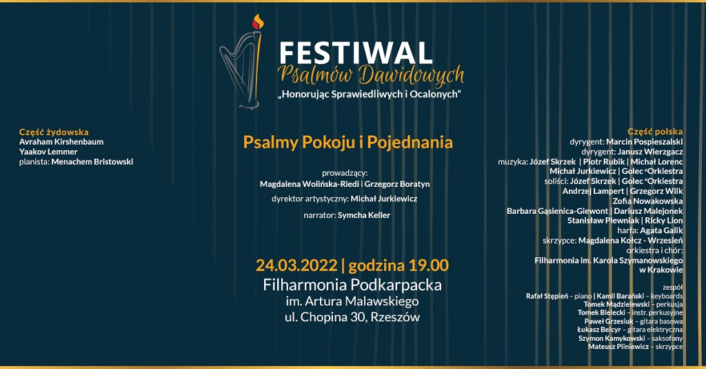 Festiwal Psalmów Dawidowych w Filharmonii Podkarpackiej